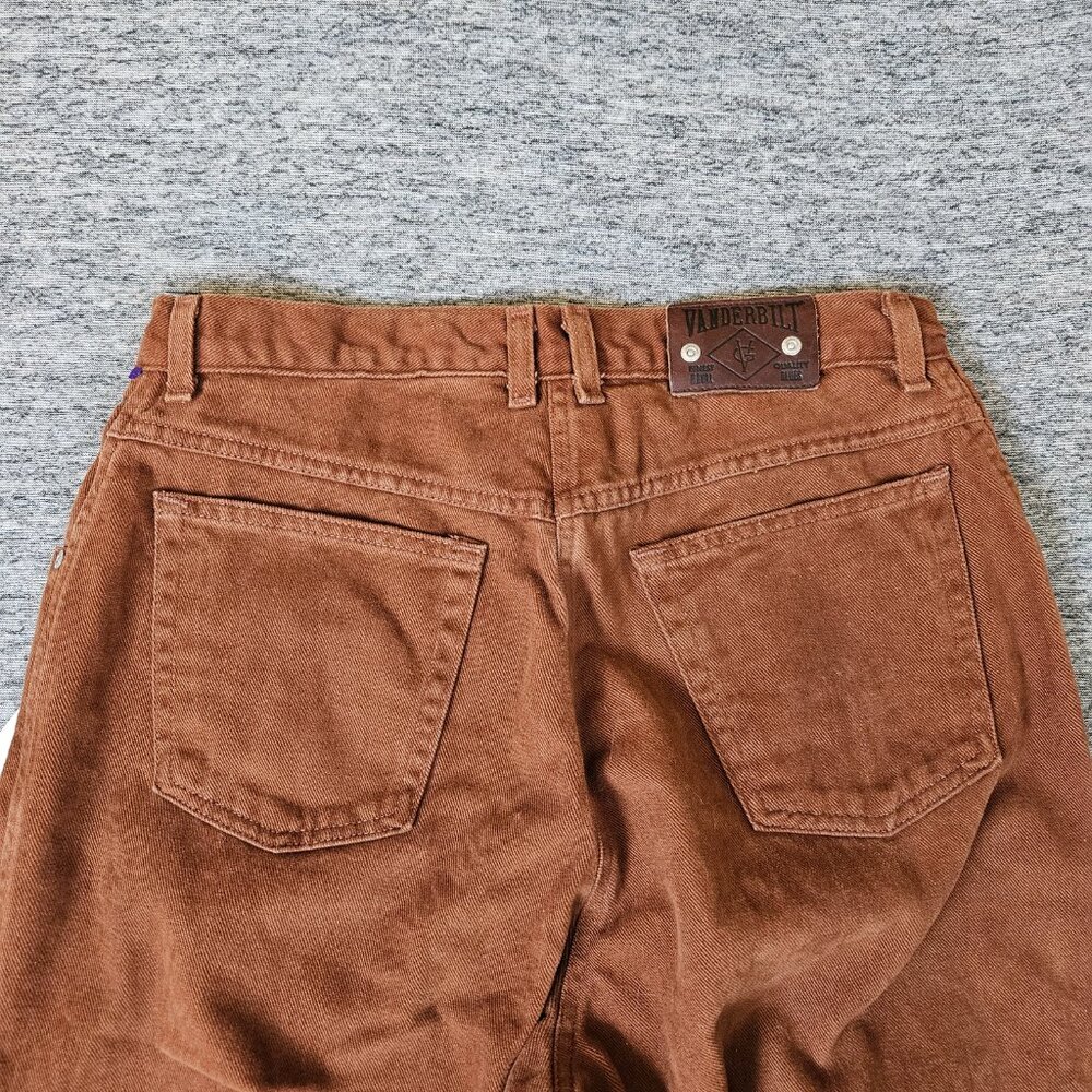 Vintage 90s Womens Gloria Vanderbilt 1991 Cotton Jeans Brown Sz 16 NWT Y2K RARE - Picture 5 of 12
